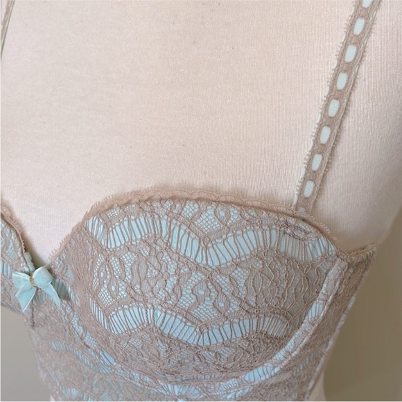 Anthropologie Cream Lace Bra 34C - Picture 4 of 5